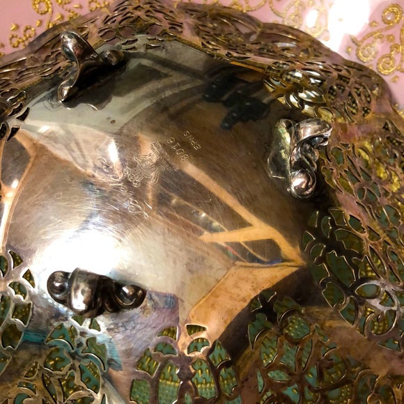 LOVELACE Silver Filigree Candy Dish - Picture 6 of 7